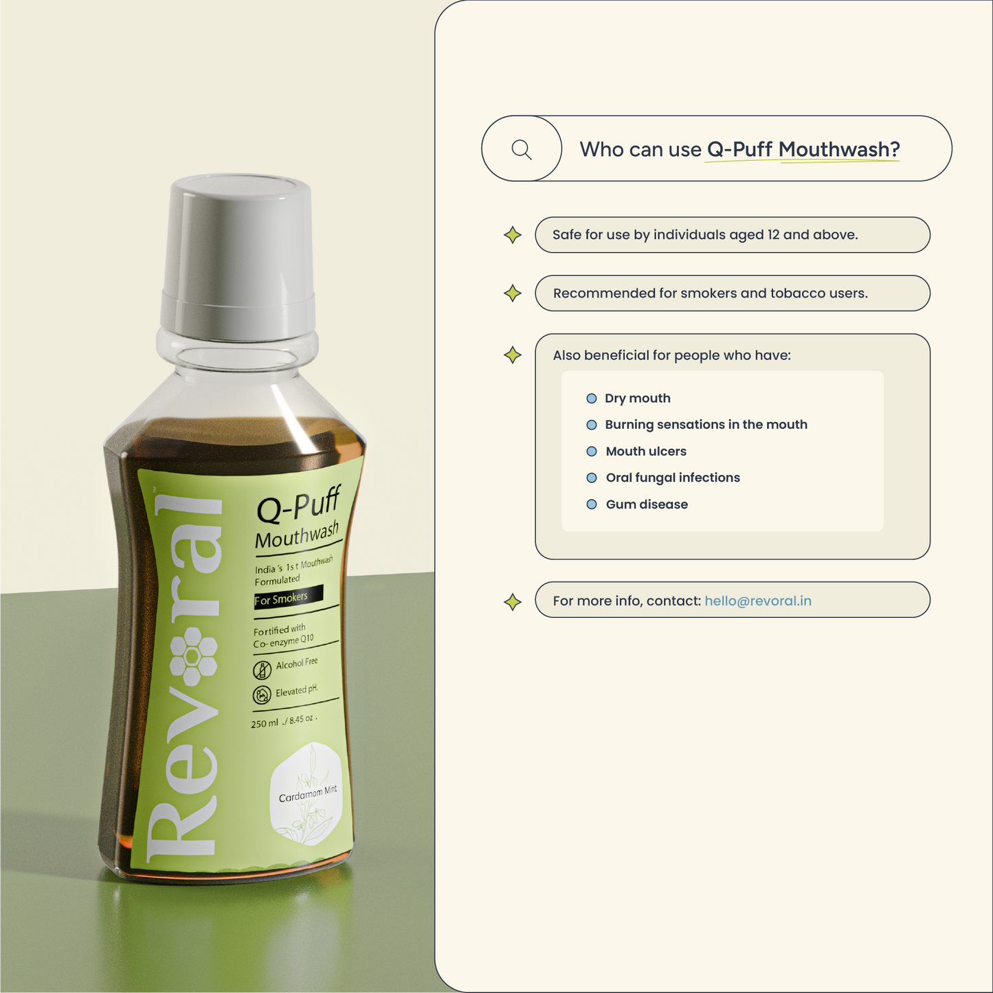 Q-Puff Mouthwash - Supersize Shield