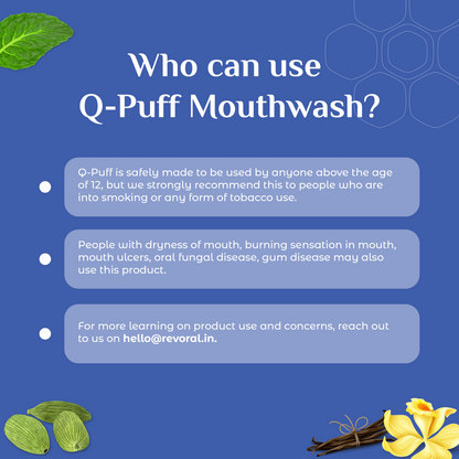 Q-Puff Mouthwash - Cardamom Mint